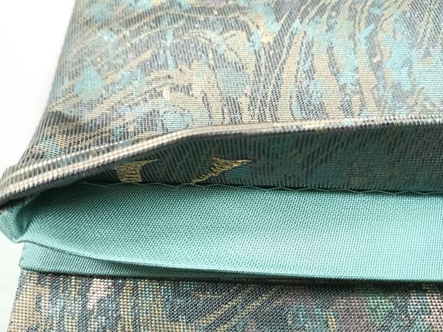 平和屋着物◎両面 六通柄袋帯 流水文 引箔 正絹 逸品 CABB1149nb
