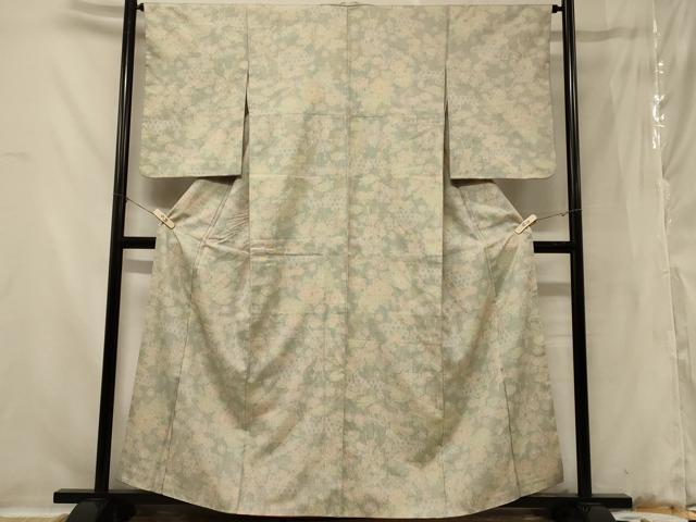 平和屋着物■上質な紬 亀甲草花文 正絹 逸品 CABB1290in