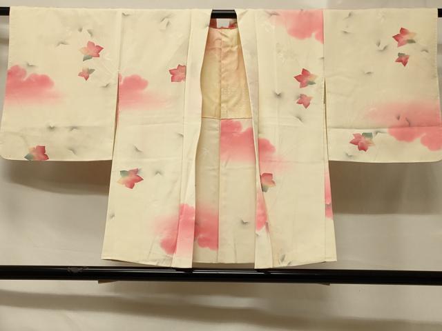 平和屋着物#羽織 地紋起こし 楓 暈し染め 正絹 逸品 CABB1584in