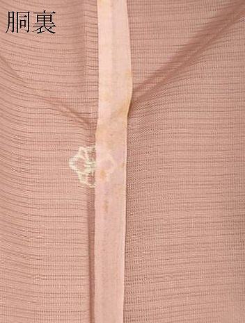 平和屋着物*夏物 色無地 変わり絽 珊瑚色 正絹 逸品 CABB1722ou