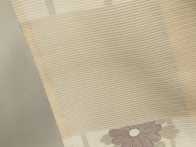 平和屋着物*夏物 訪問着 絽 刺繍 草花文 銀彩 正絹 逸品 CABB1731ou