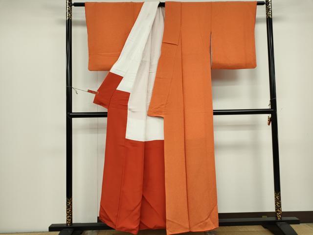 平和屋着物■江戸小紋 鮫小紋柄 鬼しぼ縮緬 正絹 逸品 CABB1785ou