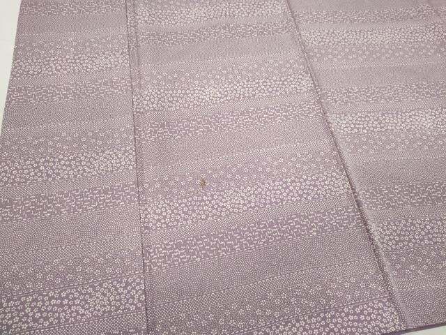 平和屋着物■江戸小紋 作家物 横段花文 正絹 逸品 CABB1810ou