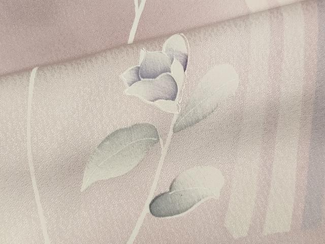 平和屋着物■上質な小紋 草花文 暈し染め 正絹 逸品 CABB1811ou