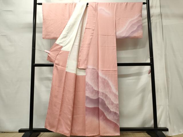 平和屋着物■訪問着 道長樹林文 暈し染め 正絹 逸品 CABB1966ou