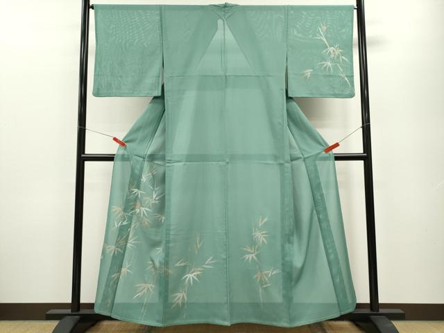 平和屋着物＊夏物　訪問着　絽　笹竹文　金銀彩　洗える着物　CABB2109ze 平和屋着物＊夏物 訪問着 絽 笹竹文 金銀彩 洗える着物 CABB2109ze