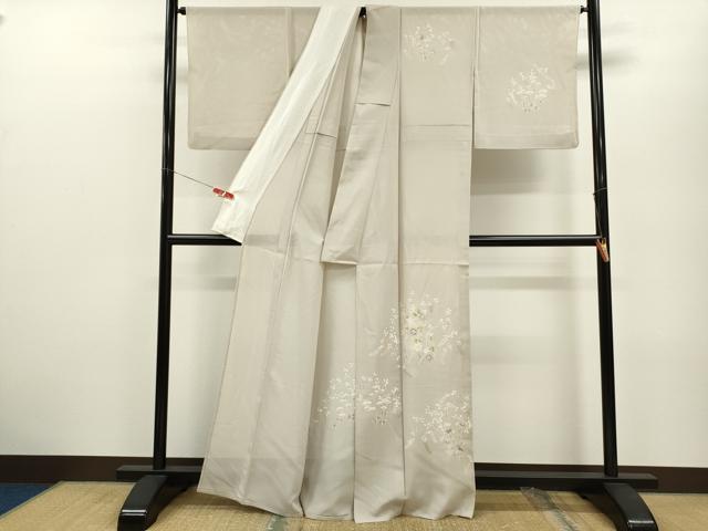 平和屋着物*夏物 訪問着 草花文 金彩 正絹 逸品 CABB2231ze