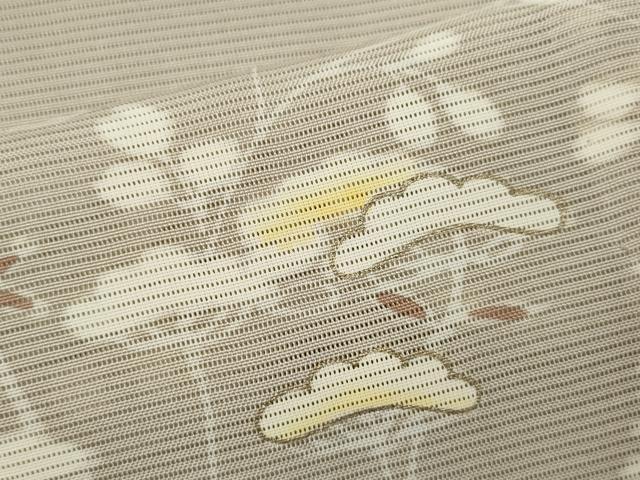 平和屋着物*夏物 訪問着 草花文 金彩 正絹 逸品 CABB2231ze