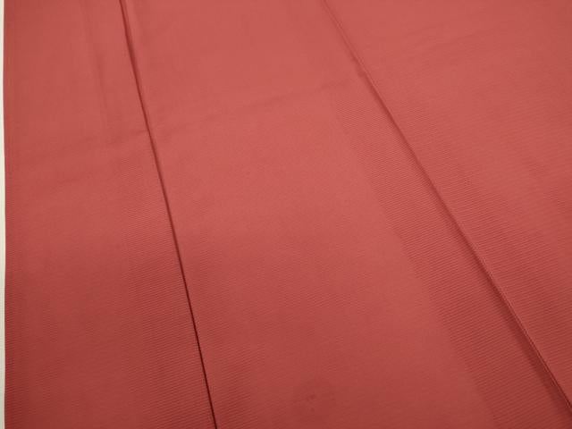 平和屋着物*夏物 色無地 絽 赤紅色 正絹 逸品 CABB2235ze