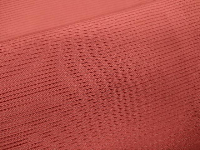 平和屋着物*夏物 色無地 絽 赤紅色 正絹 逸品 CABB2235ze