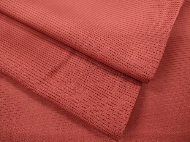平和屋着物*夏物 色無地 絽 赤紅色 正絹 逸品 CABB2235ze