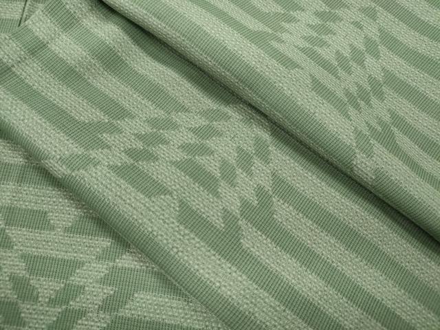 平和屋着物*夏物 本場大島紬 夏大島 150亀甲 縞吉祥文 正絹 逸品 CABB2260ze