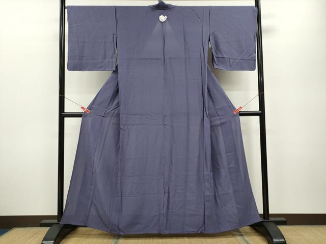 平和屋着物*夏物 色無地 絽 紺藍色 正絹 逸品 未使用 CABB2274ze