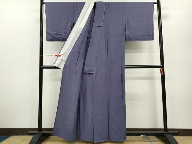 平和屋着物*夏物 色無地 絽 紺藍色 正絹 逸品 未使用 CABB2274ze