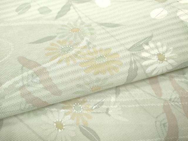 平和屋着物*夏物 訪問着 紗 流水枝花文 暈し染め 正絹 逸品 CABB2326ze