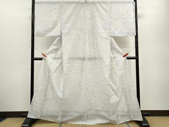 平和屋着物*夏物 小紋 絽 花唐草文 やまと謹製 洗える着物 CABB2348ze