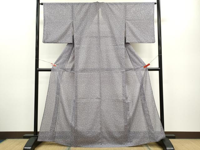 平和屋着物*夏物 江戸小紋 絽 箔散らし 洗える着物 さんび謹製 CABB2366ze