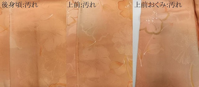 平和屋着物■上質な小紋 地紋お越し 舞花文 暈し染め 正絹 逸品 CABB2491xi