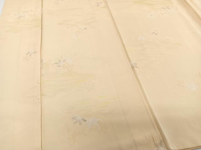 平和屋着物■上質な小紋 地紋お越し 舞花文 正絹 逸品 CABB2588xi
