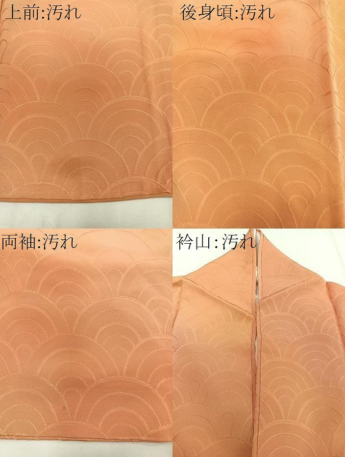 平和屋着物■上質な小紋 霞文 青海波地紋 暈し染め 正絹 逸品 CABB2626xi