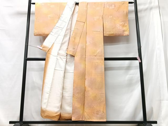 平和屋着物■上質な小紋 花唐草地紋 暈し染め 正絹 逸品 CABB2836xe