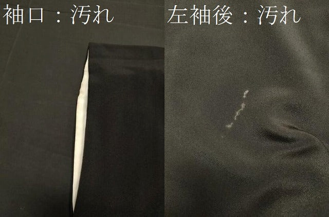 平和屋着物■豪華黒留袖 作家物 富士山 樹林文 暈し染め 正絹 逸品 CABB3288oy