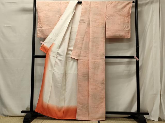 平和屋着物■上質な小紋 流水文 暈し染め 正絹 逸品 未使用 CABB3337oy
