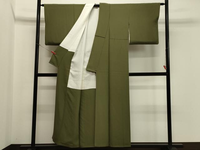 平和屋着物■上質な色無地 岩井茶色 正絹 逸品 CABB3372oy
