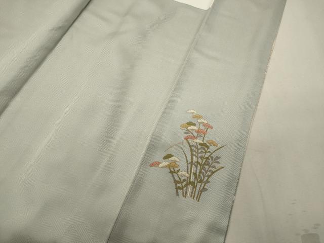 平和屋着物■訪問着 扇面草花文 宝尽くし 暈し染め 金彩 正絹 逸品 CABB3524oy
