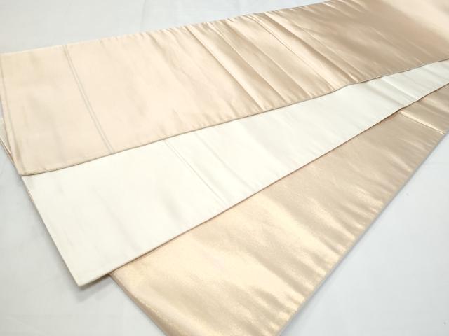 平和屋着物◎太鼓柄袋帯 総刺繍 扇面花文 金糸 引箔 正絹 逸品 CABB3685fb