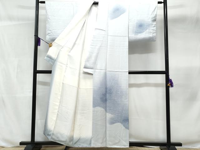 平和屋着物■訪問着 草花文 牡丹 暈し染め 正絹 逸品 CABB3827fb