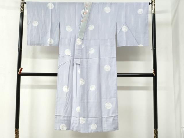 平和屋着物●長襦袢 無双仕立て 草花丸文 半衿刺繍 正絹 逸品 未使用 CABB4004yc