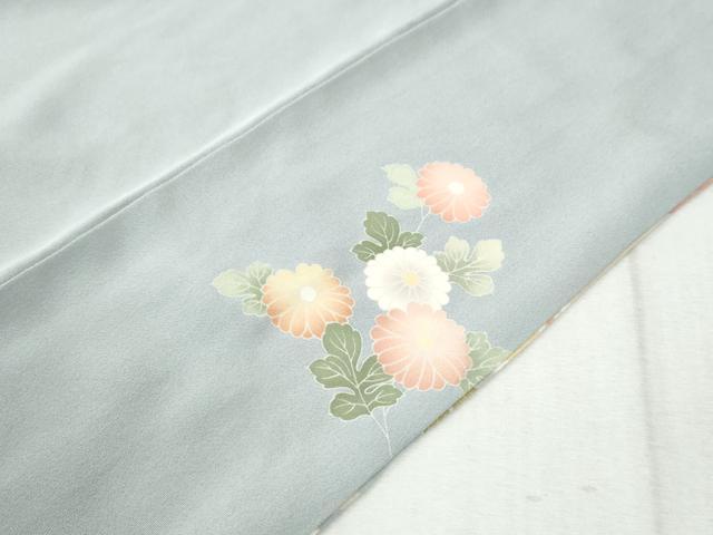 平和屋着物●訪問着 絞り 貝桶松竹梅舞花文 暈し染め 金彩 正絹 逸品 CABB4005yc