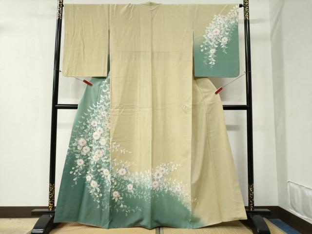 平和屋着物○訪問着 辻が花 絞り 暈し染め 正絹 逸品 CABB4058yc