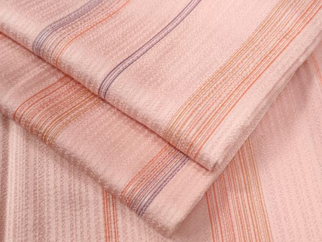 平和屋着物○長襦袢 無双仕立て 縞 正絹 逸品 CABB4066yc