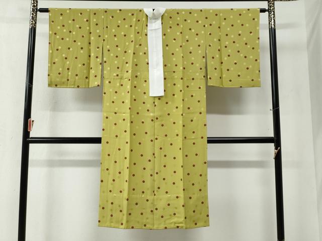 平和屋着物●長襦袢 無双仕立て 水玉 正絹 逸品 CABB4097yc