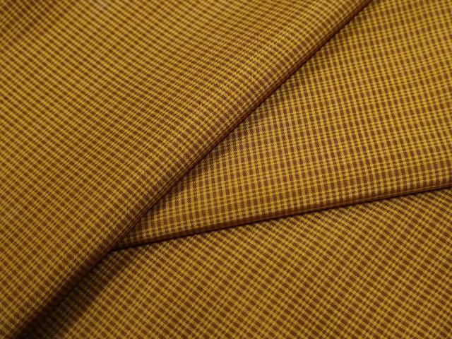 平和屋着物○本場黄八丈 平織 紬 正絹 逸品 CABB4183yc