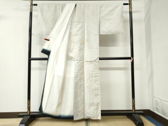 平和屋着物●本場大島紬 白大島 7マルキ 正絹 逸品 CABB4305yc