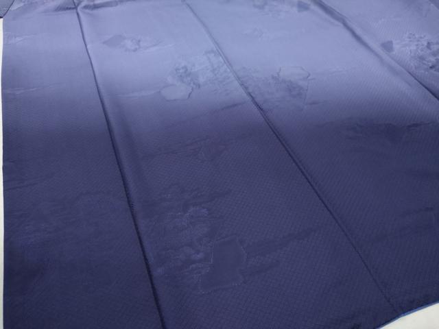 平和屋着物●訪問着 破れ色紙鹿の子草花地紋 暈し染め ロング丈 正絹 逸品 CABB4314yc