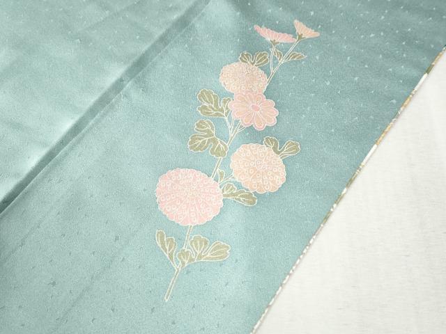 平和屋着物●訪問着 雪輪吉祥草花文 暈し染め 金彩 正絹 逸品 CABB4324yc