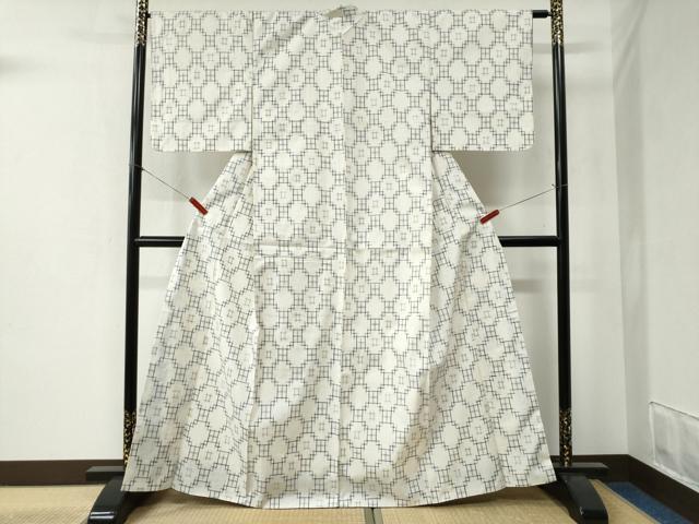 平和屋着物●上質な紬 吉祥文 正絹 逸品 未使用 CABB4337yc