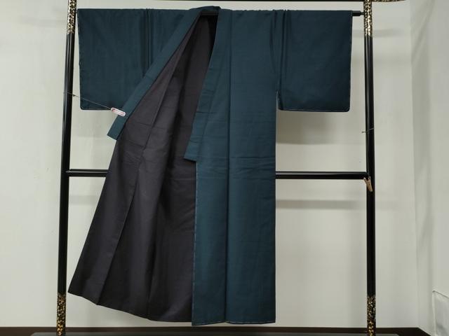 平和屋着物●男性 紬 アンサンブル 100亀甲 正絹 逸品 未使用 CABB4339yc