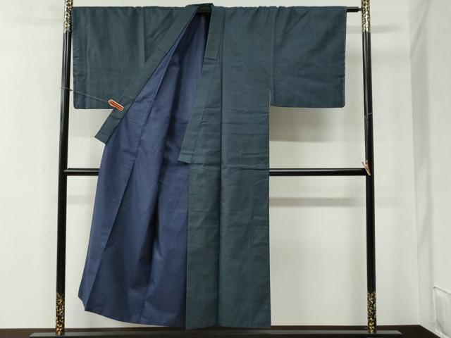 平和屋着物●男性 紬 アンサンブル 100亀甲 正絹 逸品 未使用 CABB4372yc