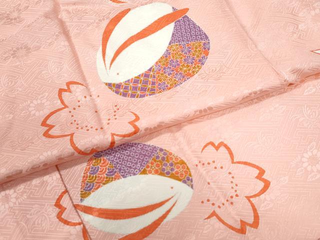 平和屋着物●長襦袢 袷 小谷荘夢作 花兎 半衿刺繍 反端付き 正絹 逸品 未使用 CABB4416yc