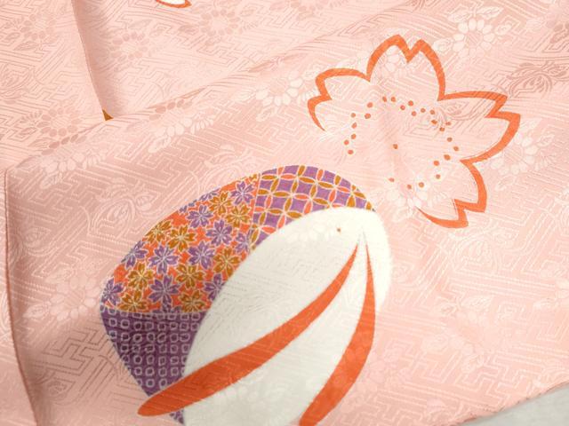 平和屋着物●長襦袢 袷 小谷荘夢作 花兎 半衿刺繍 反端付き 正絹 逸品 未使用 CABB4416yc