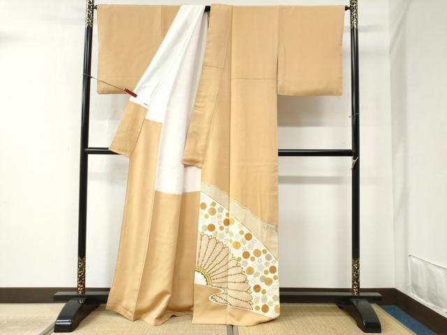 平和屋着物●豪華色留袖 駒刺繍 雪輪舞花文 金彩 正絹 逸品 CABB4433yc