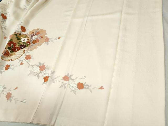 平和屋着物●訪問着 刺繍 雪輪鴛鴦草花文 暈し染め 金彩 正絹 逸品 CABB4455yc