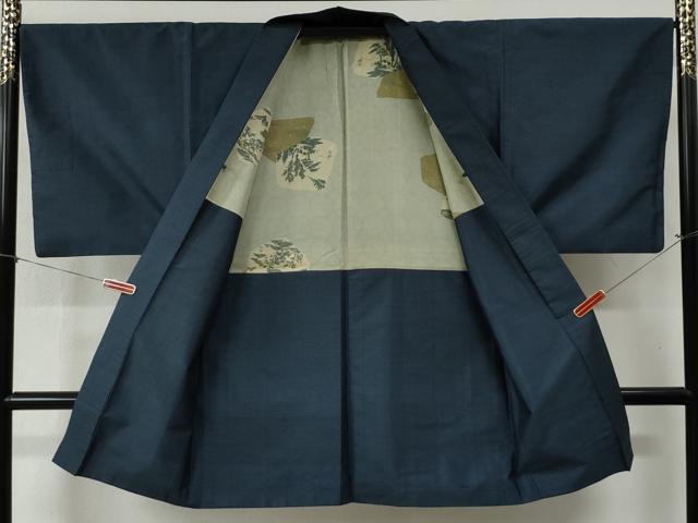 平和屋着物●男性 本場大島紬 アンサンブル 80亀甲 総詰め 正絹 逸品 CABB4478yc