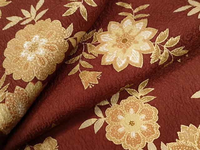 平和屋着物●上質な小紋　草花文　正絹　逸品　CABB4495yc 平和屋着物○上質な小紋 草花文 正絹 逸品 CABB4495yc