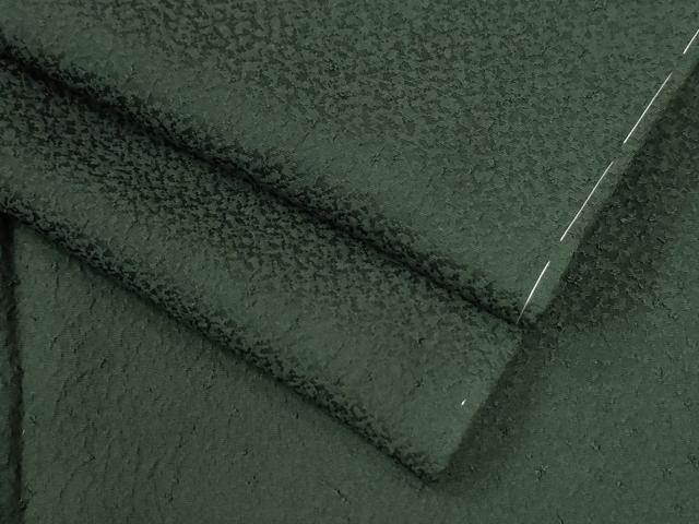 平和屋着物●上質な色無地 吉祥地紋 鉄色 正絹 逸品 未使用 CABB4503yc